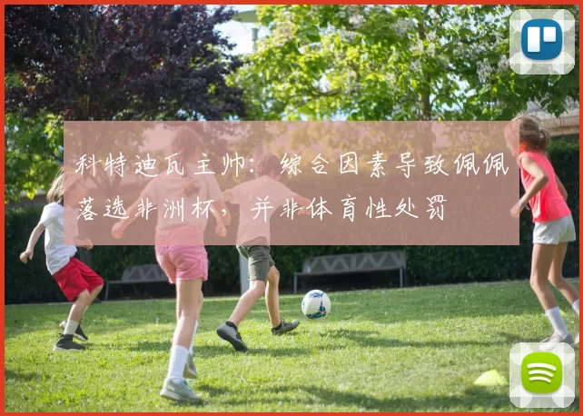 科特迪瓦主帅：综合因素导致佩佩落选非洲杯，并非体育性处罚